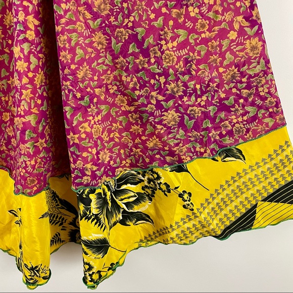 Reversible Upcycled Magic Sari Wrap Maxi Skirts BIN140 - Picture 3 of 6